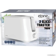 White 2 Slice Toaster Cool